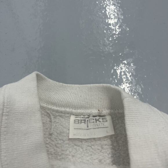 Vintage 80s University of Indiana Hoosiers White Sweatshirt - Picture 5 of 5